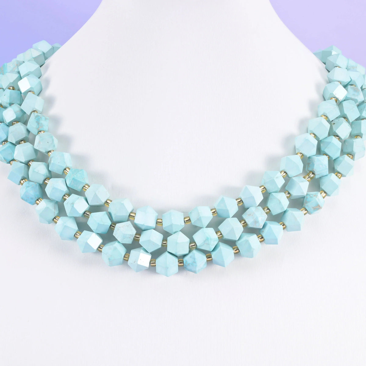 Faceted eight-sided diamond rhombus beads, sold per 15.5 inch strand
