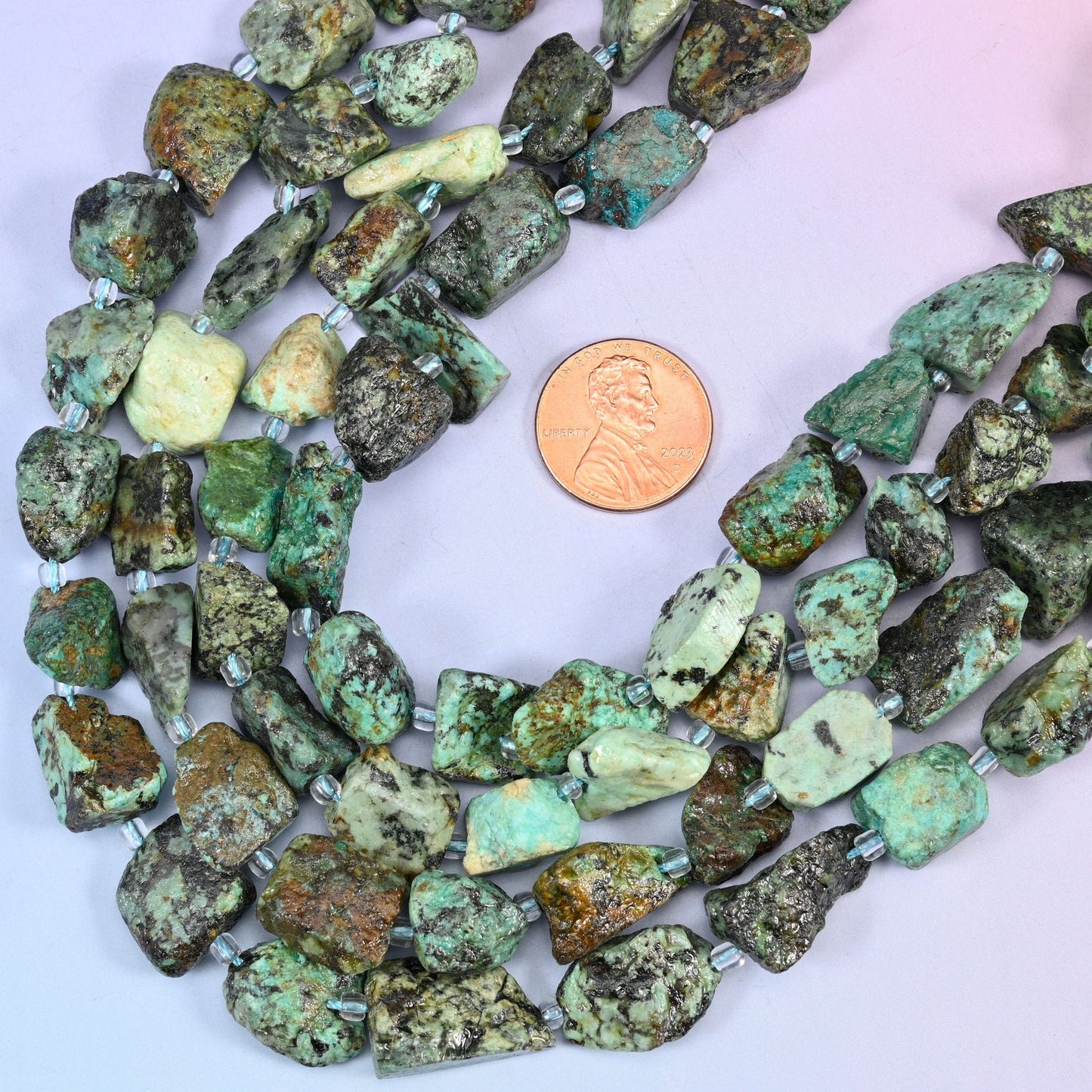 Irregular freeform nugget cut african howlite beads