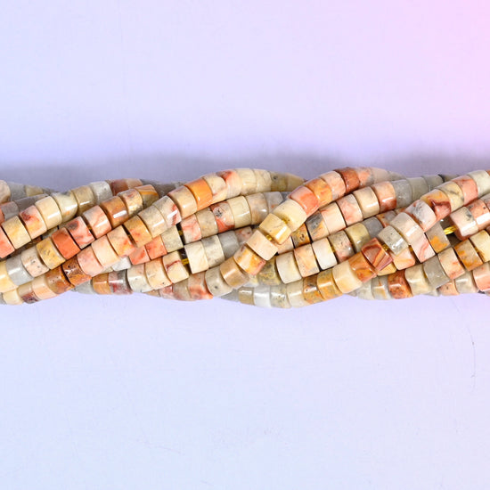 Crazy Agate Smooth Heishi Disc Beads for jewelry making