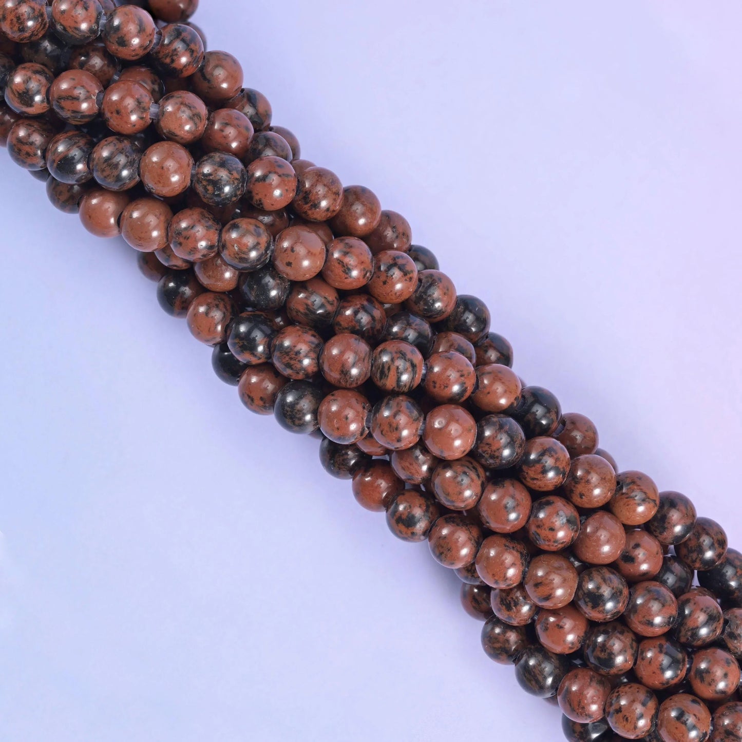 Golden Swan Large Hole Round Beads 6mm 8mm 10mm, 8 inch half strand