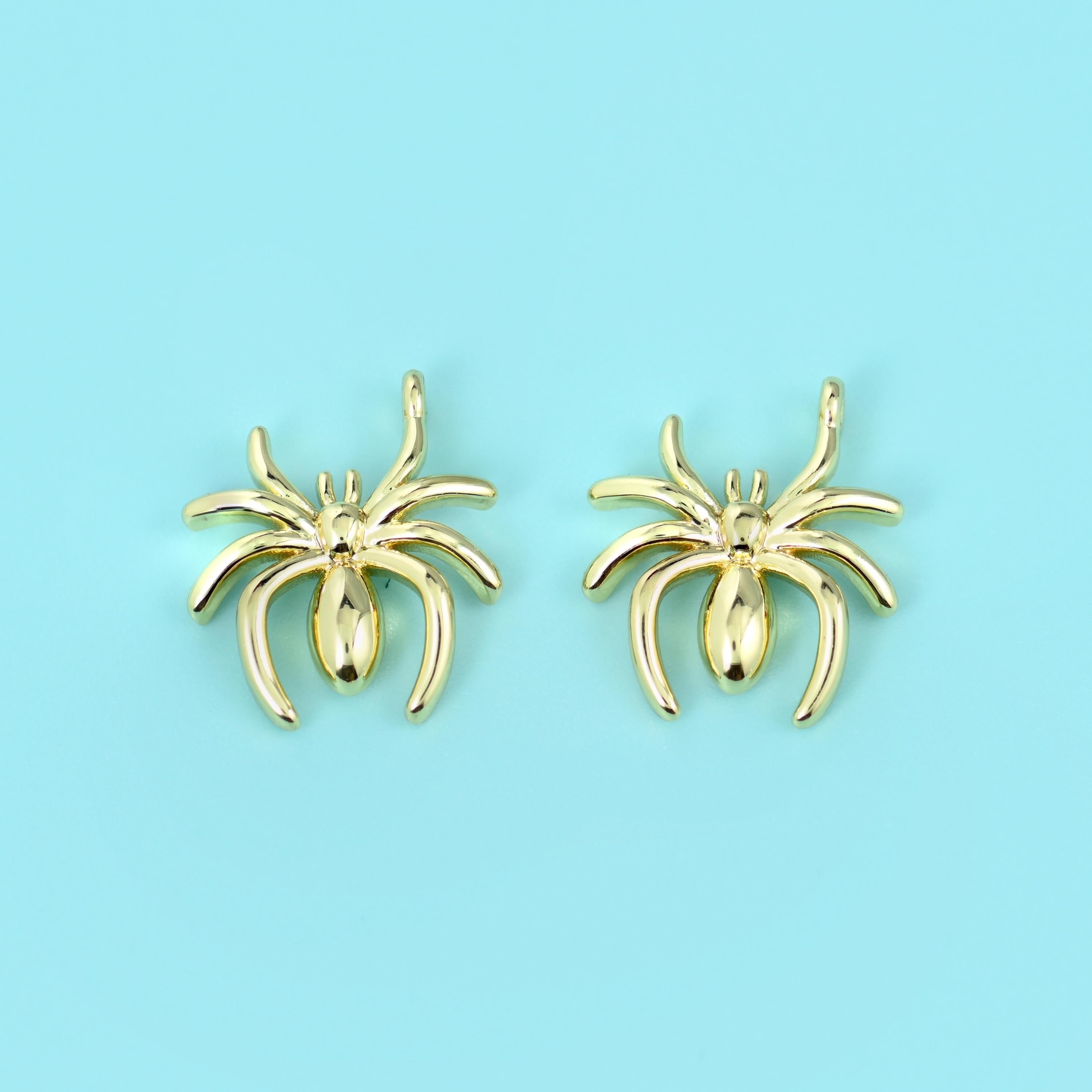18K Gold Filled Spider Charm 13x11.25mm, sold per piece
