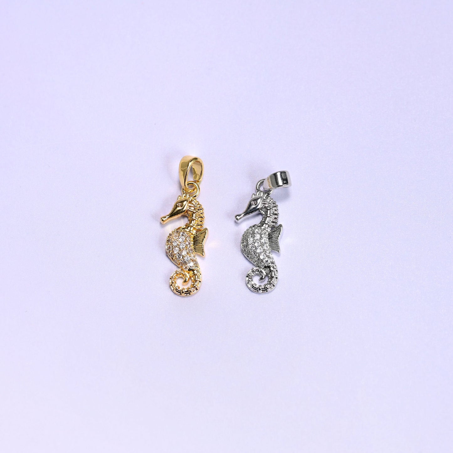 Sea Horse Zircon Pendants