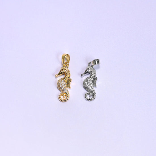 Sea Horse Zircon Pendants