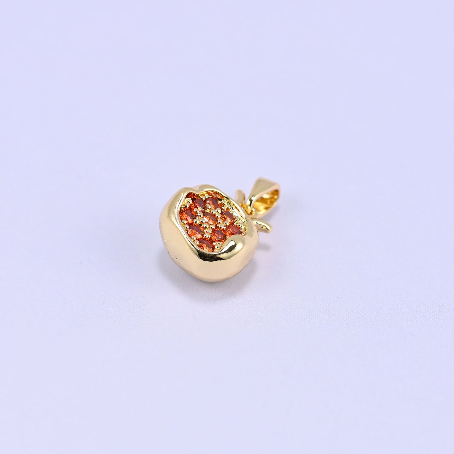 Half Pomegranate Charm Pendant, sold individually, 1 piece per order