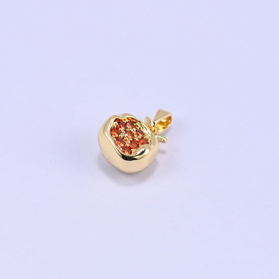 Half Pomegranate Charm Pendant, sold individually, 1 piece per order