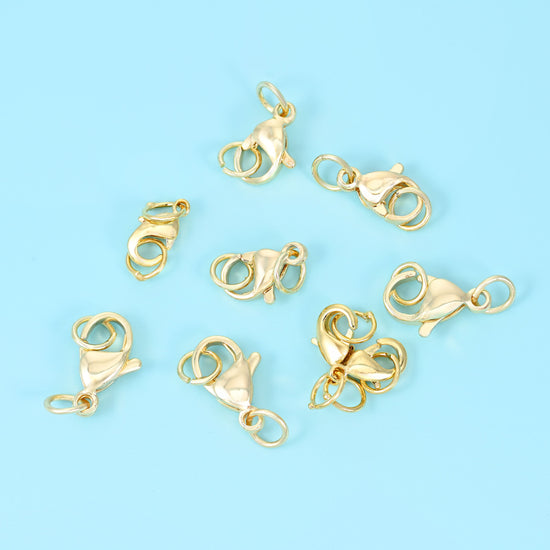 18K Gold Filled Lobster Clasps for DIY Jewelry Making Supply