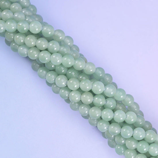 Green Aventurine Smooth Round Beads