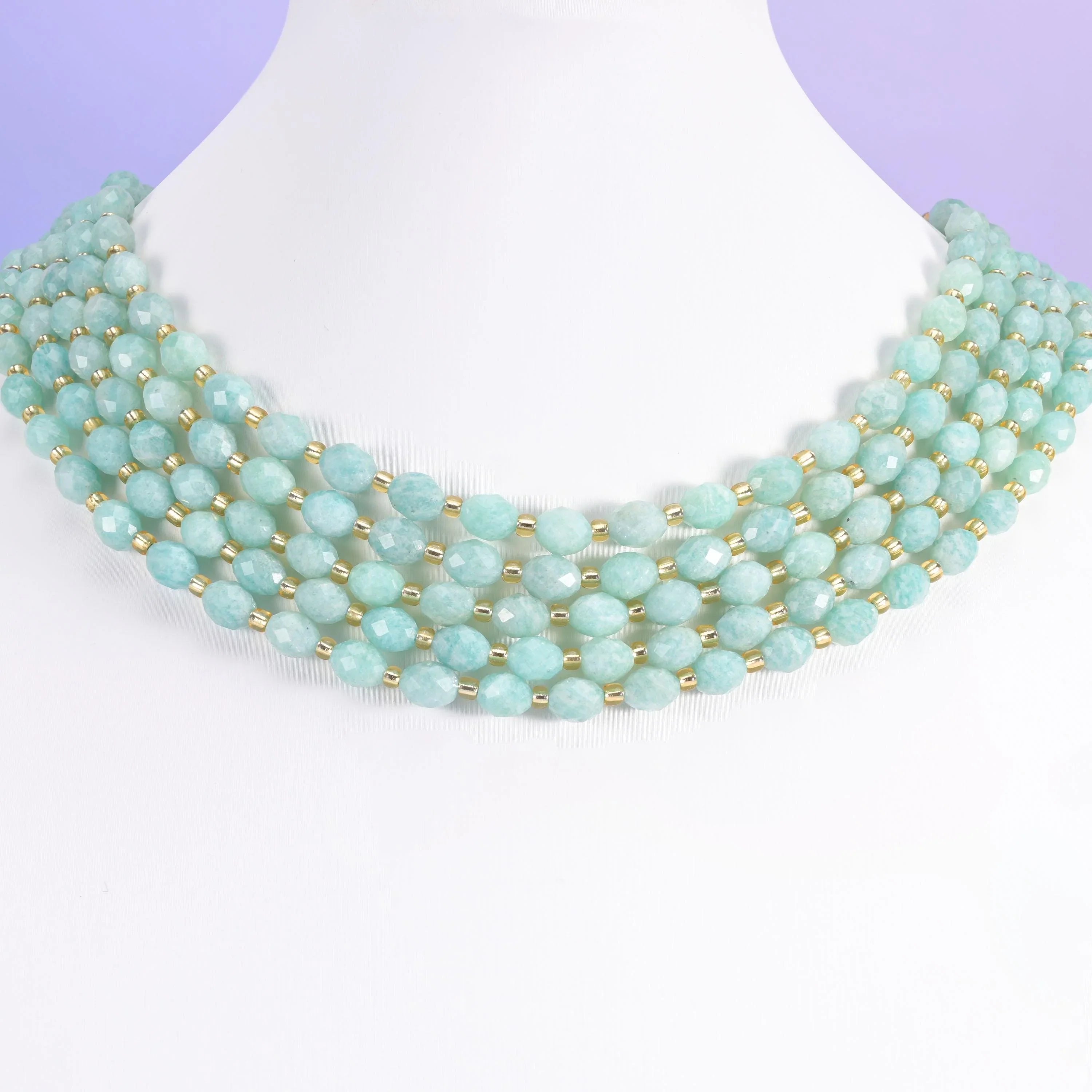 Green Amazonite beads, faceted rice barrel, 6x8mm