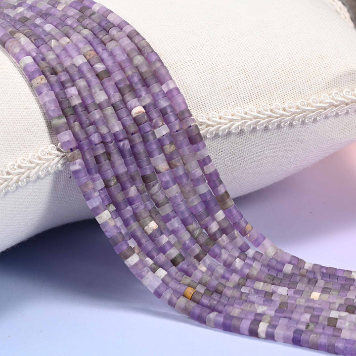 Matte Amethyst Heishi Disc Beads