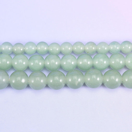 Green Aventurine Smooth Round Beads