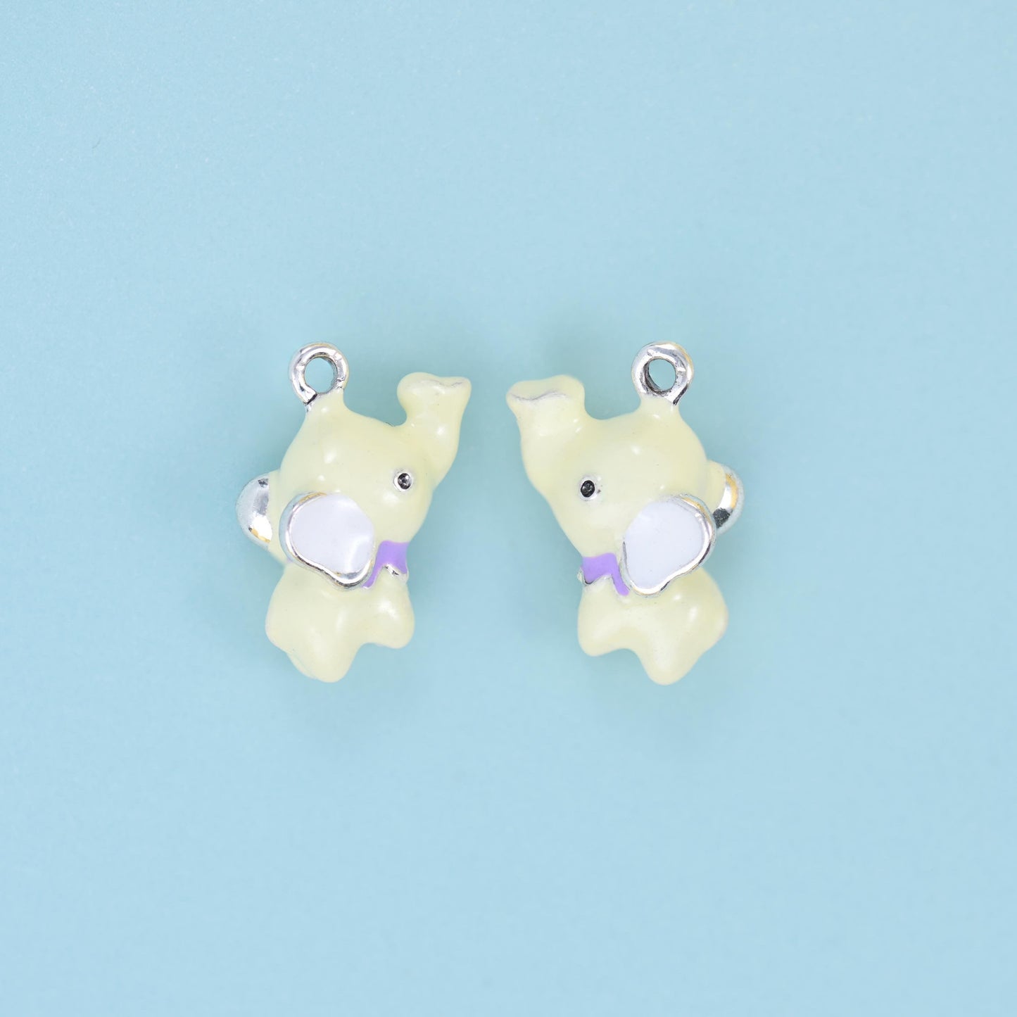 Brass, 18K Gold Filled and 18K White Gold Filled, beads, elephant, 18 x 12mm
