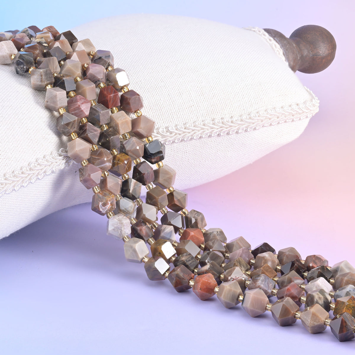 10mm diamond rhombus beads for statement bracelets and single-strand necklaces.
