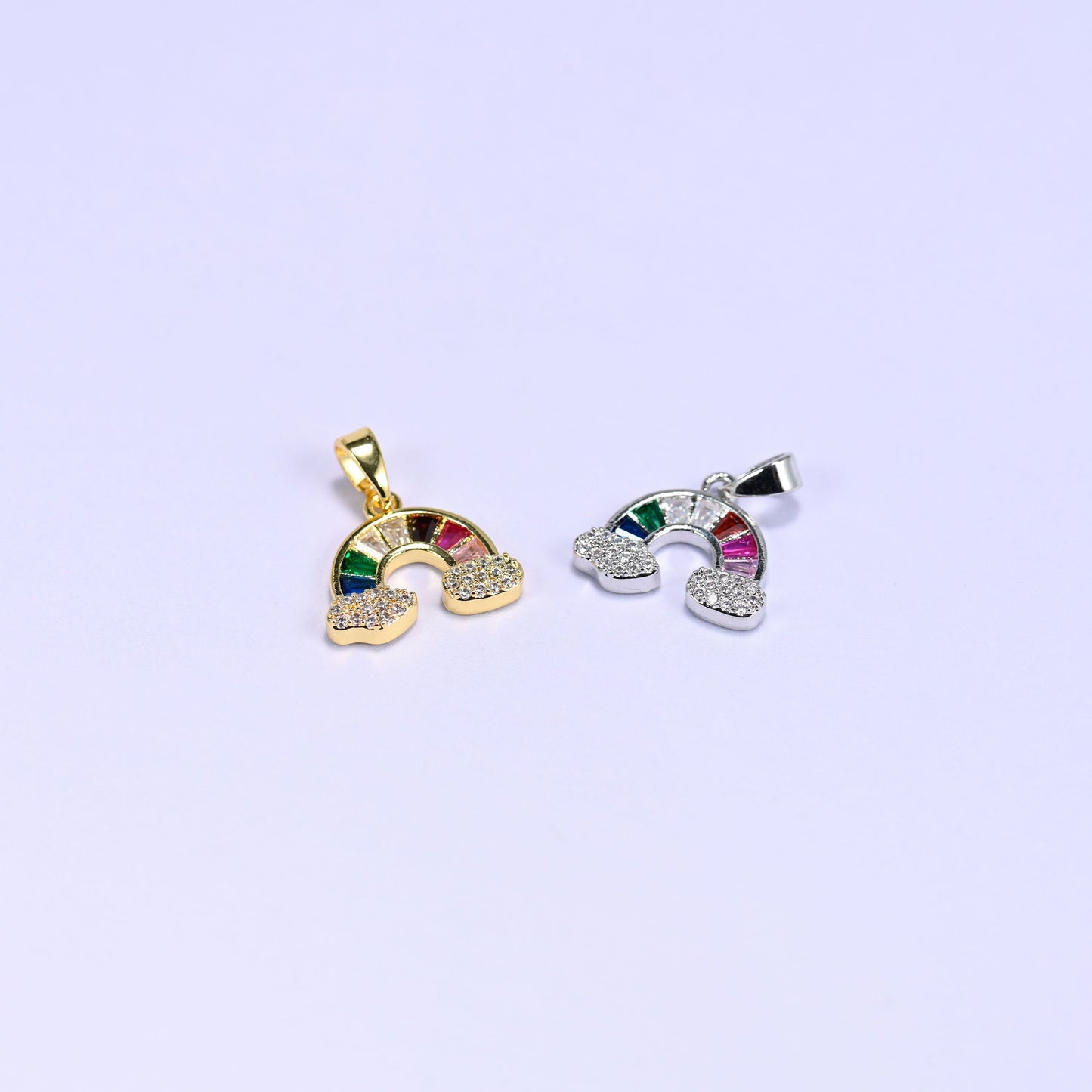 Rainbow Zircon Charms, sold individually