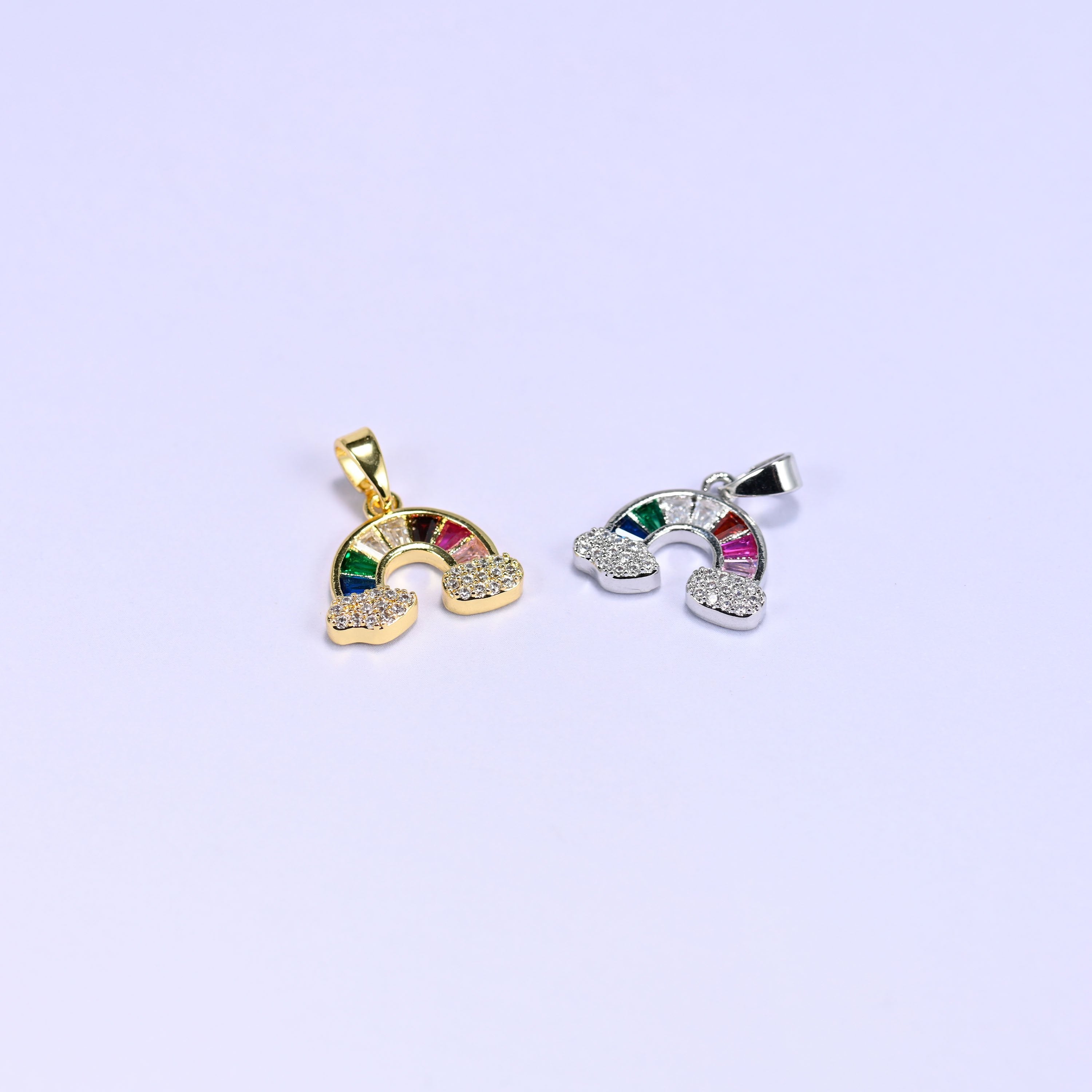 Rainbow Zircon Charms, sold individually