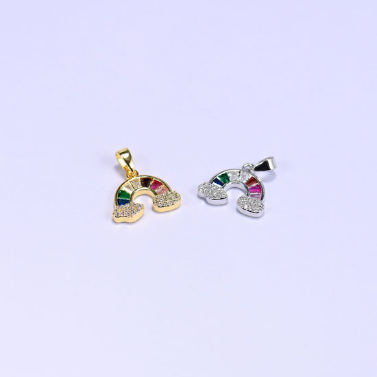 Rainbow Zircon Charms, sold individually