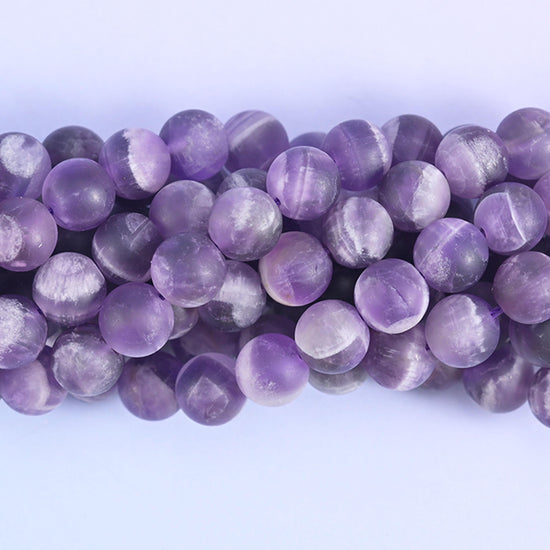 Chevron Amethyst Matte Round Beads 4mm 6mm 8mm 10mm, hole 0.5mm (4mm bead), 1.0mm (6mm bead), 1.2mm (8mm and 10mm beads), +/- 0.2mm, centre drilled