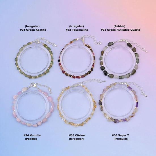 Chip gemstone bead bracelet, sold per piece
