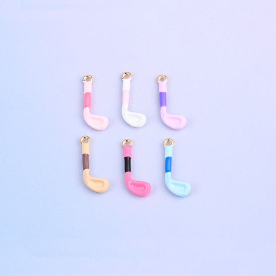 All six golf club colorways arranged in two rows of three.