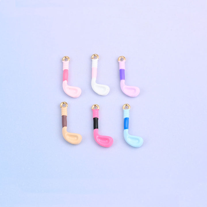 All six golf club colorways arranged in two rows of three.