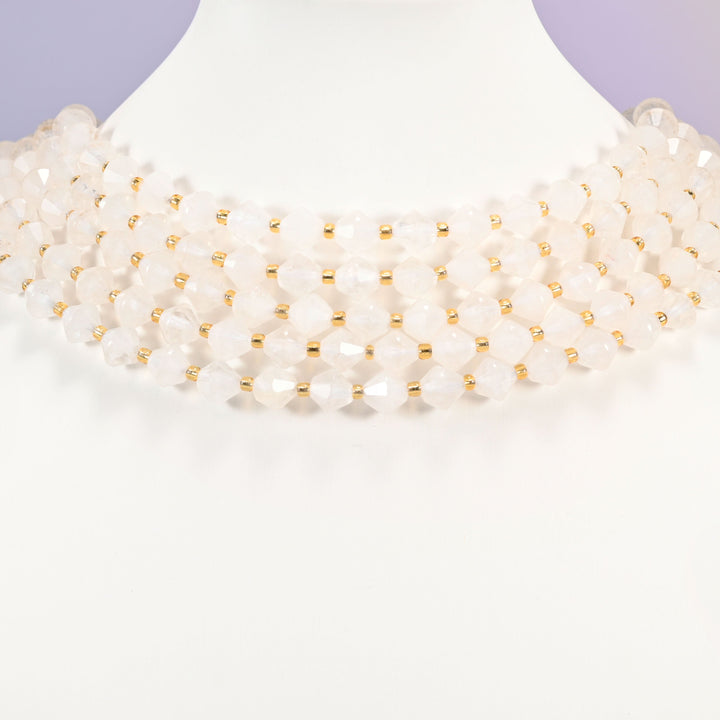 Angolan Quartz Faceted Bicone Beads 8mm Jewelry Making 15 Inch Strand