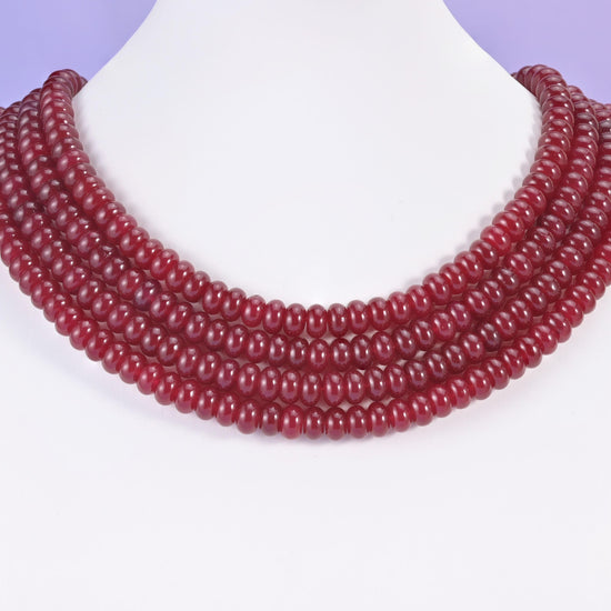 Dyed jade rondelle beads, smooth cut, 5x8mm