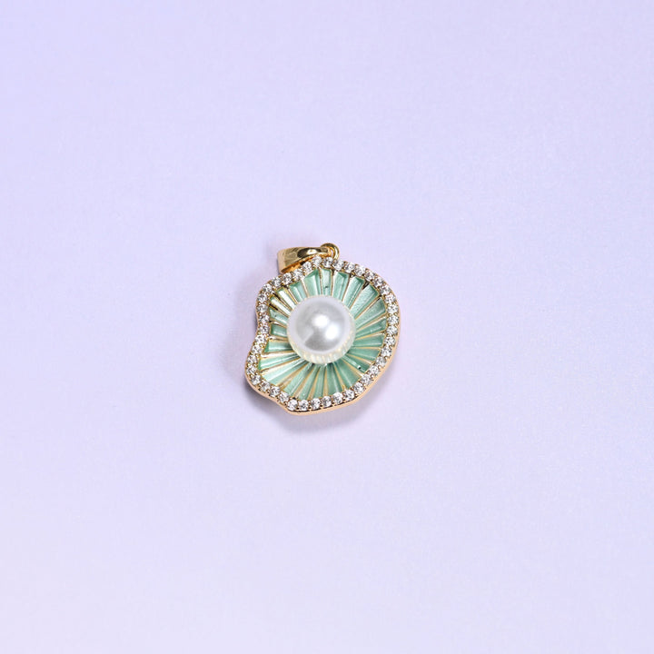 Shell Pearl Zirconia Charms