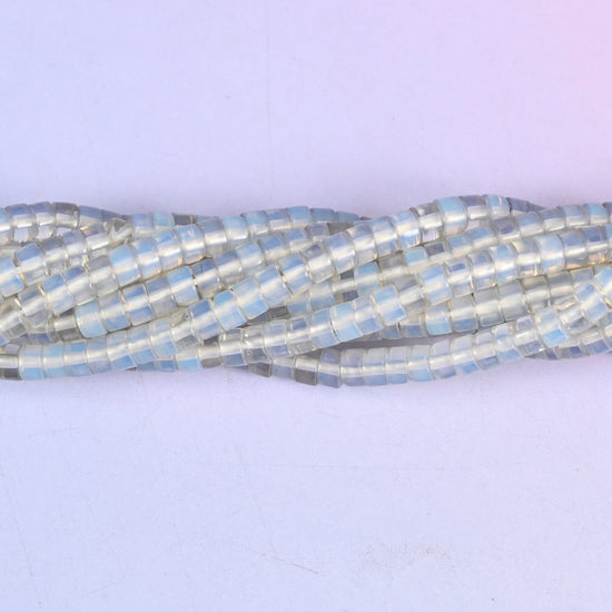 Opalite Smooth Heishi Disc Beads: Jewelry Making Supply, 15.5 Inch Strand