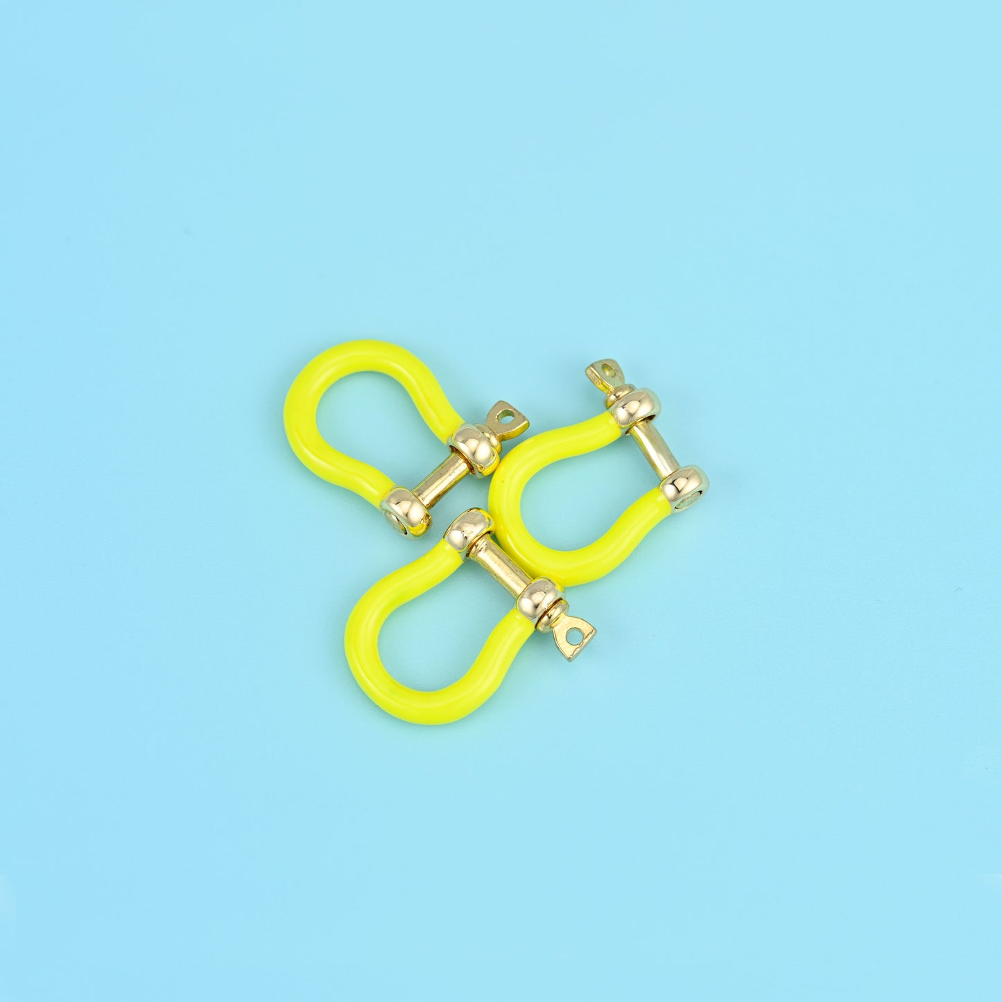 Enamel Horse Shoe Screw Clasp,18K Gold Filled Lock Connector: DIY Jewelry Making Supply