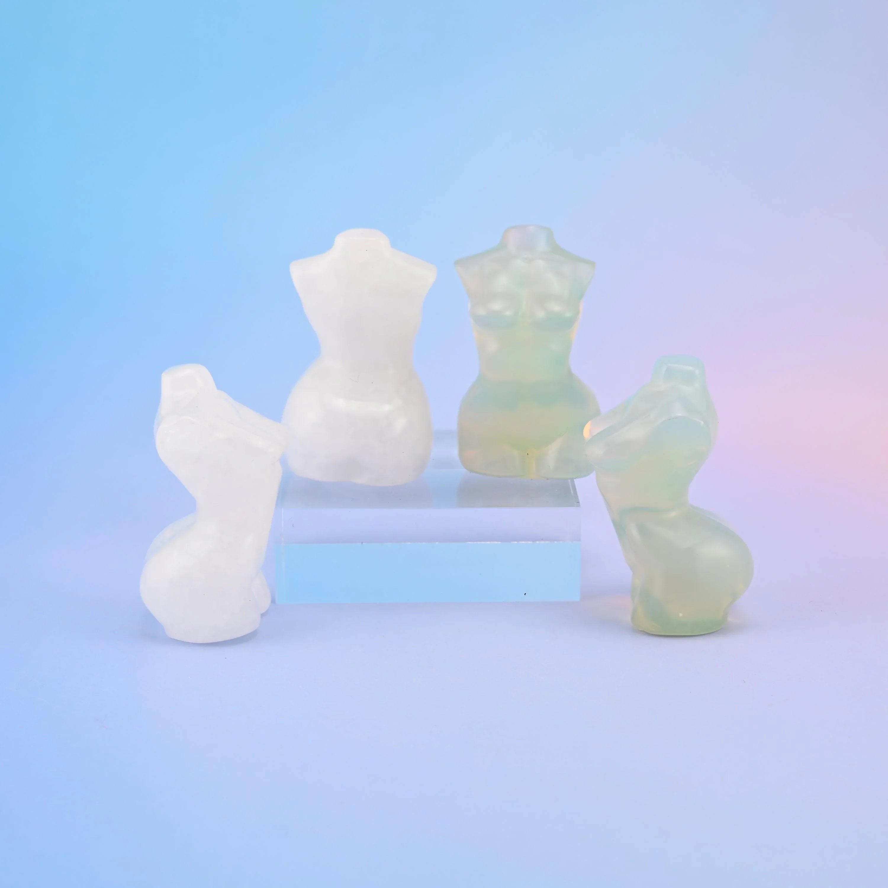 Goddess figurine in a choice of 13 stones including unakite, crazy agate, moss agate and tiger eye