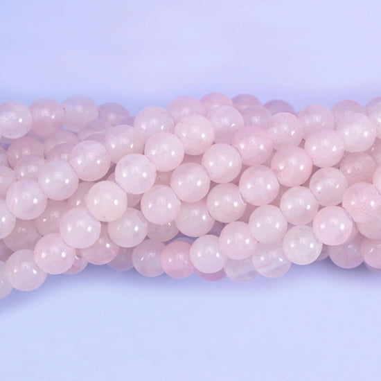 Smooth round cut Rose Quartz beads