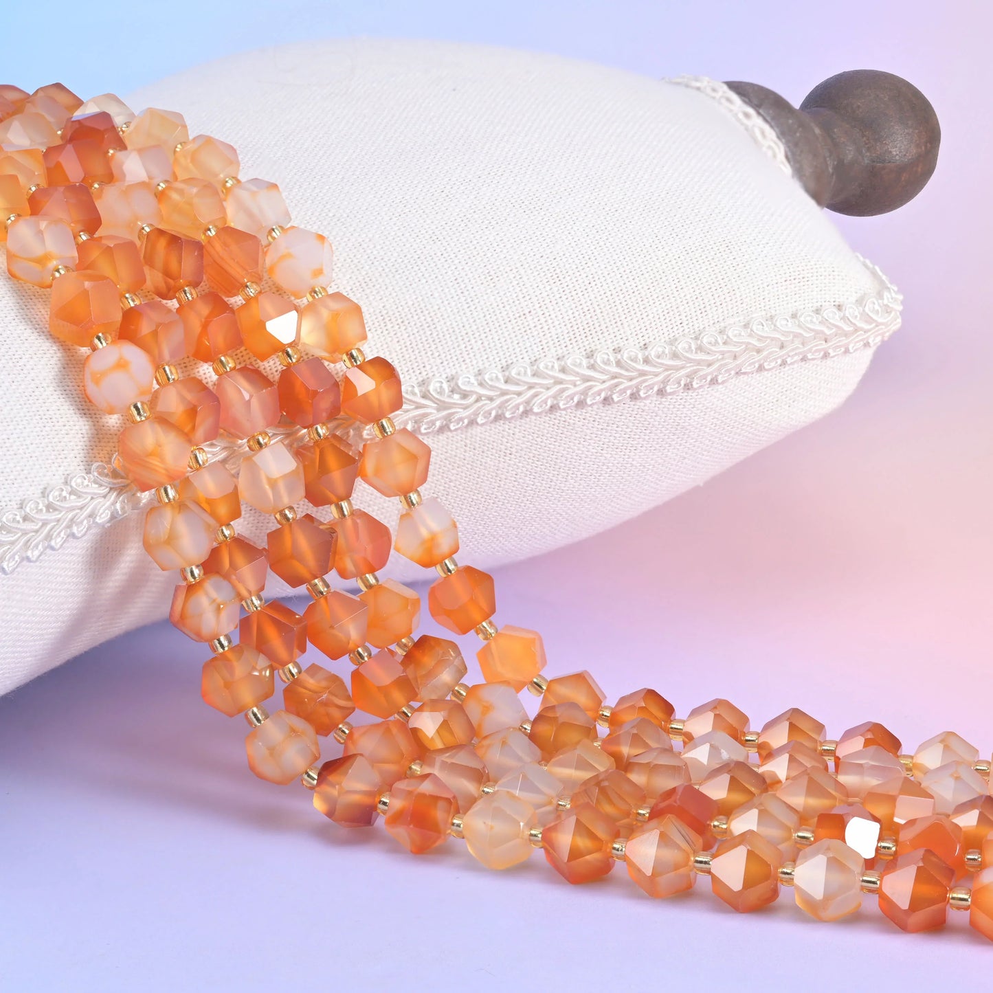 10mm Diamond Rhombus Faceted 8 Sides Beads - Jewelry Making - 15.5 Inches Strand Length - S3 - Mycrazycrystal