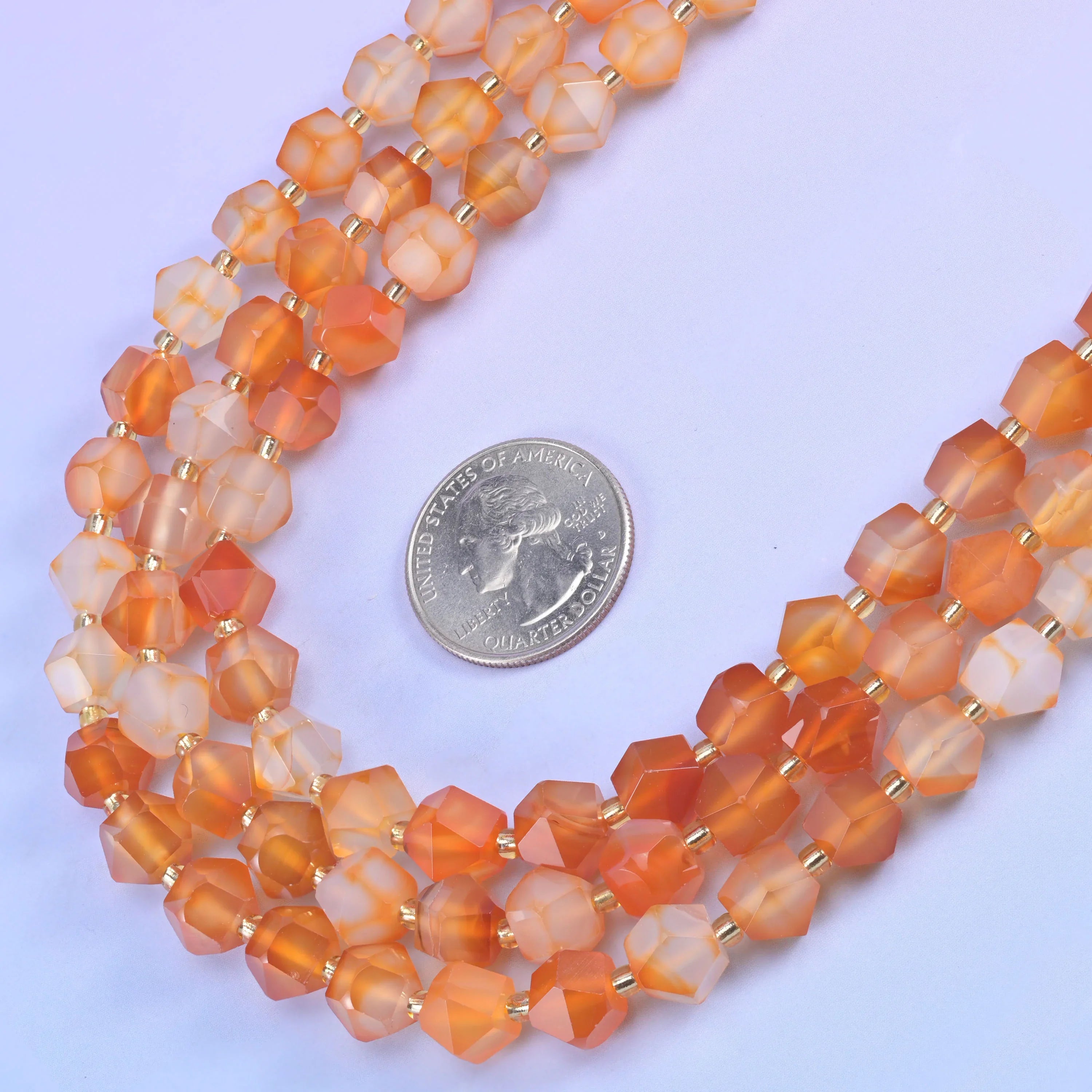 10mm Diamond Rhombus Faceted 8 Sides Beads - Jewelry Making - 15.5 Inches Strand Length - S3 - Mycrazycrystal