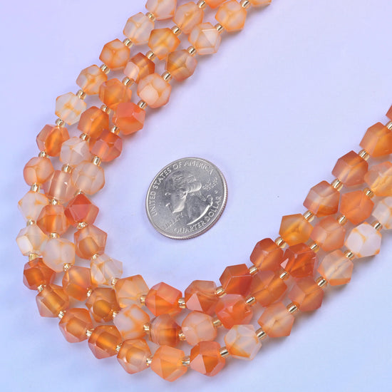 10mm Diamond Rhombus Faceted 8 Sides Beads - Jewelry Making - 15.5 Inches Strand Length - S3 - Mycrazycrystal