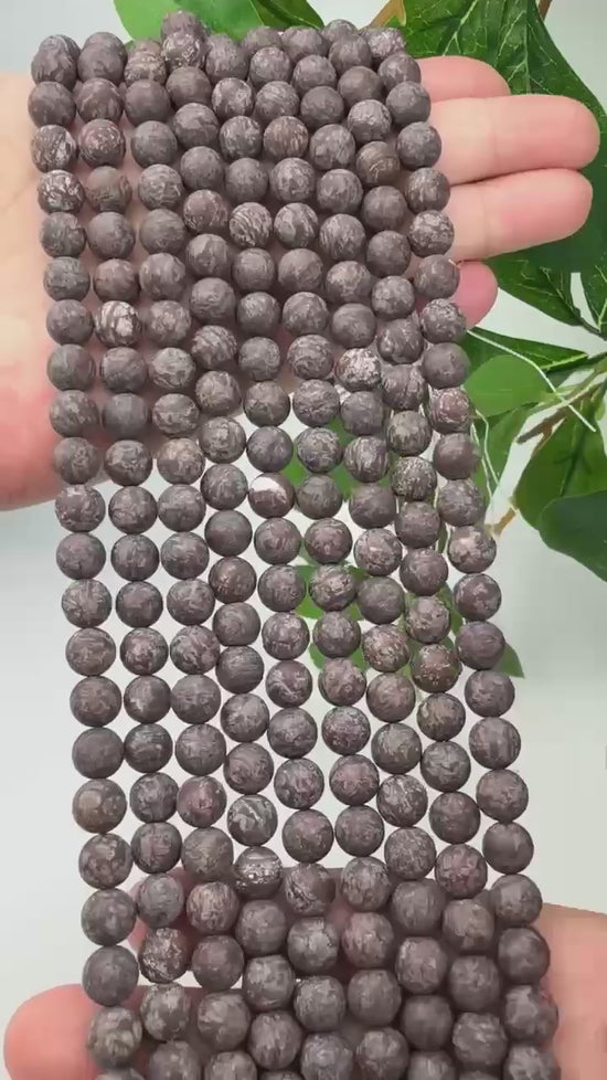Bronzite Matte Round Beads 4mm 6mm 8mm 10mm Jewelry Making 15 Inch Strand
