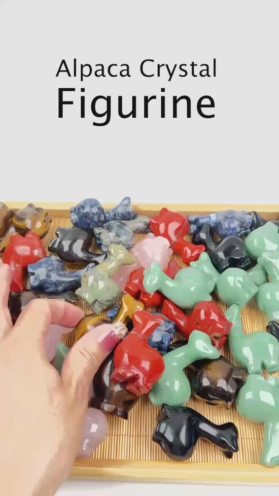 2.0 Inch Alpaca Crystal Carving Figurines