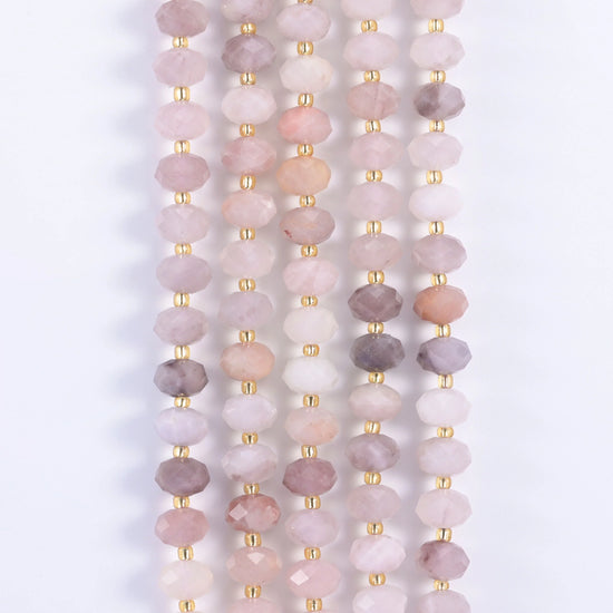 Natural Gemstone Faceted Rondelle Beads - Size 6x10mm - Jewelry Making Beads - 15.5 Inches Strand Length - S1 - Mycrazycrystal