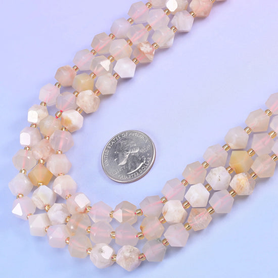 10mm Diamond Rhombus Faceted 8 Sides Beads - Jewelry Making - 15.5 Inches Strand Length - S3 - Mycrazycrystal