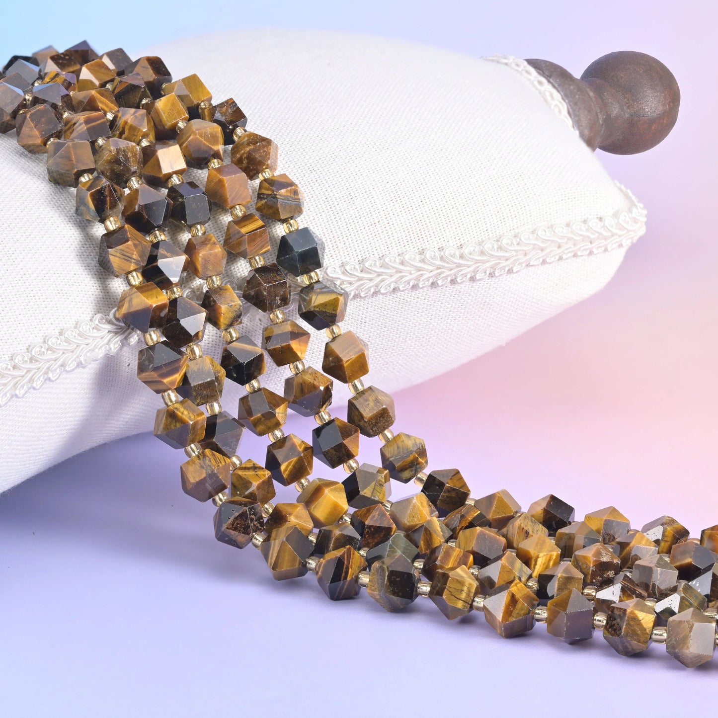 10mm Diamond Rhombus Faceted 8 Sides Beads - Jewelry Making - 15.5 Inches Strand Length - S5 - Mycrazycrystal